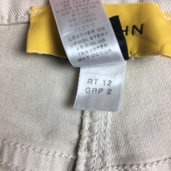 St. John Ivory Straight Leg High Rise Jeans - Picture 9 of 15